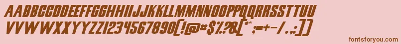 Snicn Font – Brown Fonts on Pink Background