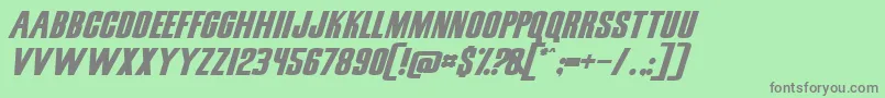 Snicn Font – Gray Fonts on Green Background