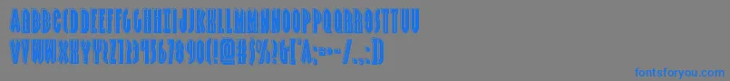 Grendelsmotherbevel Font – Blue Fonts on Gray Background