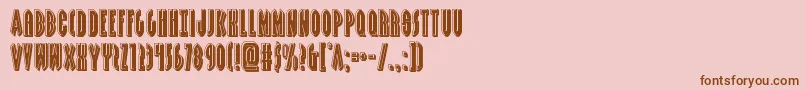 Grendelsmotherbevel Font – Brown Fonts on Pink Background