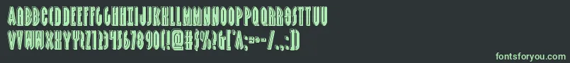 Grendelsmotherbevel Font – Green Fonts on Black Background