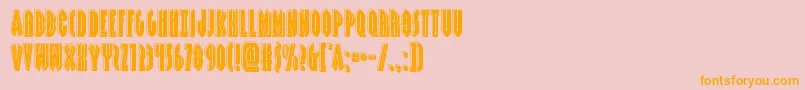 Grendelsmotherbevel Font – Orange Fonts on Pink Background