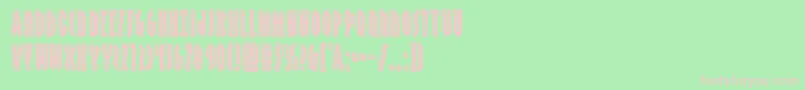 Grendelsmotherbevel Font – Pink Fonts on Green Background