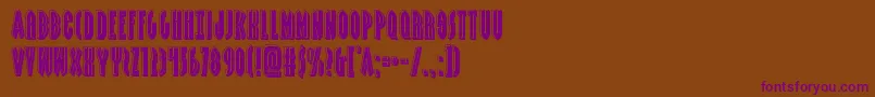 Grendelsmotherbevel Font – Purple Fonts on Brown Background