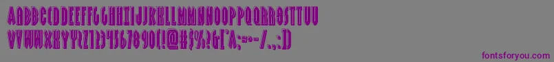 Grendelsmotherbevel Font – Purple Fonts on Gray Background