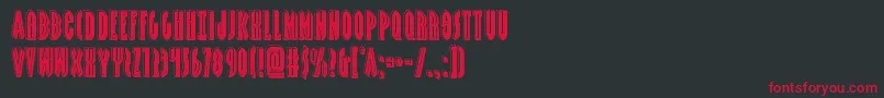 Grendelsmotherbevel Font – Red Fonts on Black Background