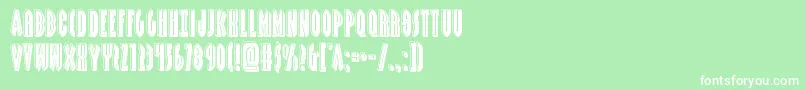 Grendelsmotherbevel Font – White Fonts on Green Background