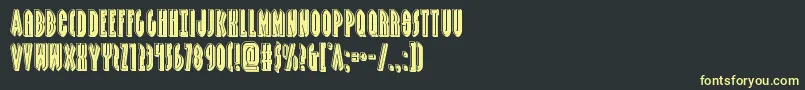 Grendelsmotherbevel Font – Yellow Fonts on Black Background