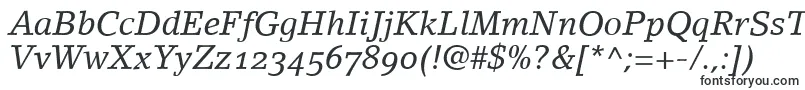 LinoletterItalicOldstyleFigures-fontti – Otsikkofontit