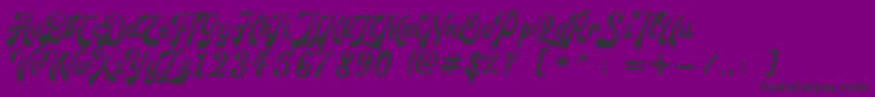 RedouraDemo Font – Black Fonts on Purple Background