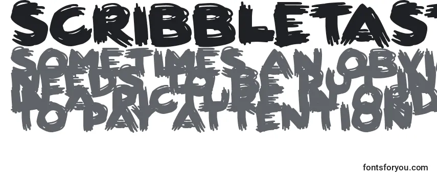 Обзор шрифта ScribbletasticBrush