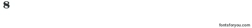 Шрифт Elephantablack – шрифты цифры 8