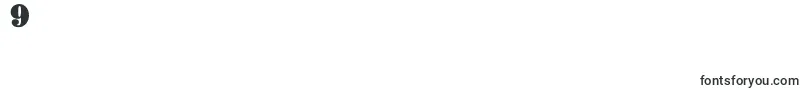 フォントElephantablack – フォント数字9