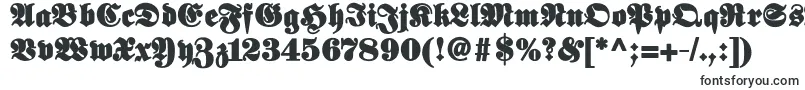 Шрифт Elephantablack – вытянутые шрифты