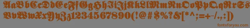 Elephantablack Font – Brown Fonts on Gray Background