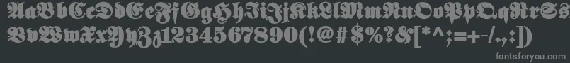 Шрифт Elephantablack – серые шрифты на чёрном фоне