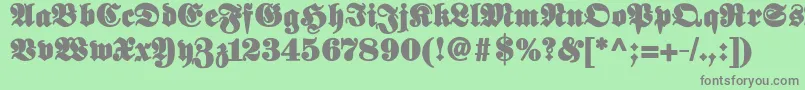 Elephantablack Font – Gray Fonts on Green Background