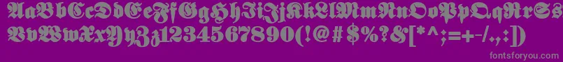 Elephantablack Font – Gray Fonts on Purple Background