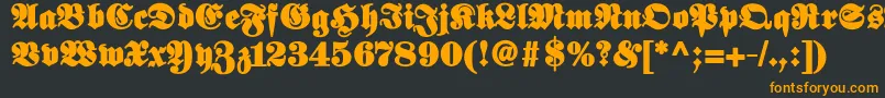Elephantablack Font – Orange Fonts on Black Background