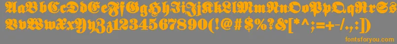 Elephantablack Font – Orange Fonts on Gray Background