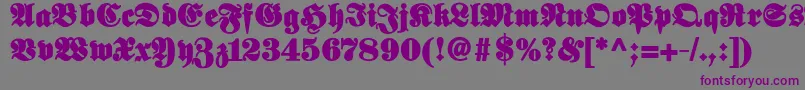 Elephantablack Font – Purple Fonts on Gray Background