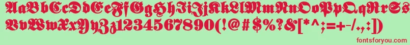 Elephantablack Font – Red Fonts on Green Background