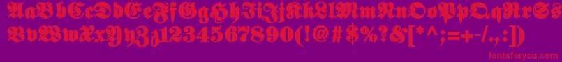 Elephantablack Font – Red Fonts on Purple Background