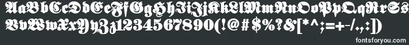 Elephantablack-fontti – valkoiset fontit mustalla taustalla
