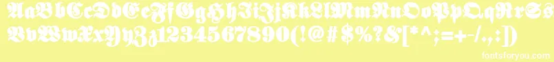 Elephantablack Font – White Fonts on Yellow Background