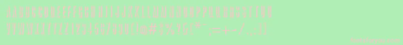 GreatreliefRegular Font – Pink Fonts on Green Background