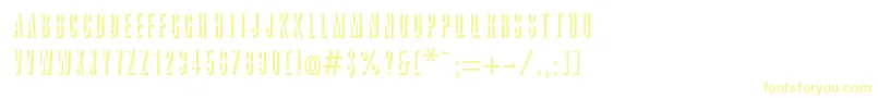 GreatreliefRegular-fontti – keltaiset fontit