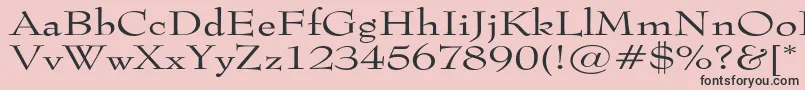Tophatextended Font – Black Fonts on Pink Background