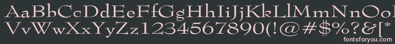 Tophatextended Font – Pink Fonts on Black Background