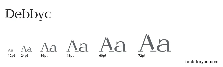Debbyc Font Sizes