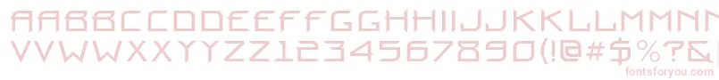 Prounbc Font – Pink Fonts on White Background