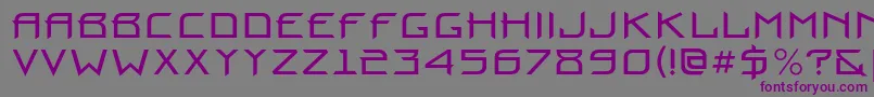 Prounbc Font – Purple Fonts on Gray Background