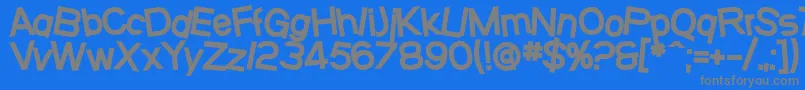 Шрифт SfBeavertonHeavy – серые шрифты на синем фоне