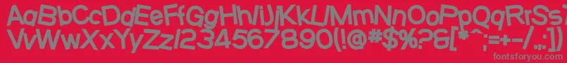 SfBeavertonHeavy Font – Gray Fonts on Red Background