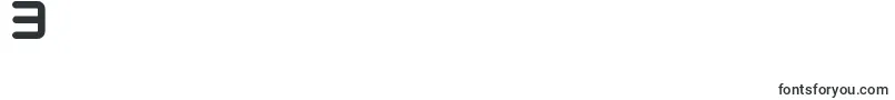 フォントFringe – フォント数字3