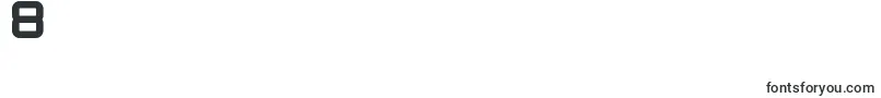 フォントFringe – フォント数字8