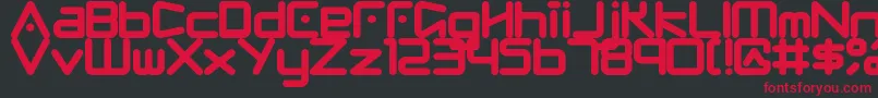 Fringe Font – Red Fonts on Black Background