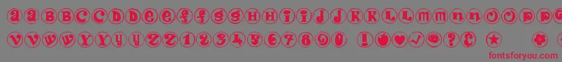 Firewithin Font – Red Fonts on Gray Background