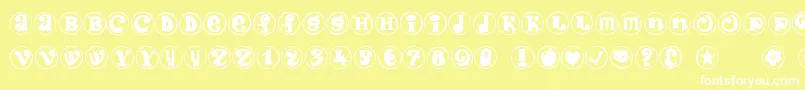 Firewithin Font – White Fonts on Yellow Background