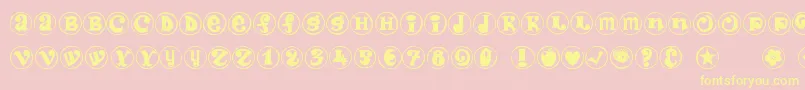 Firewithin Font – Yellow Fonts on Pink Background