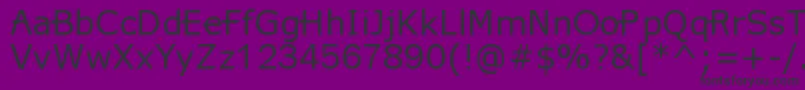 X360ByRedge Font – Black Fonts on Purple Background