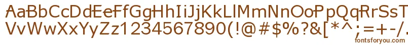 X360ByRedge Font – Brown Fonts on White Background