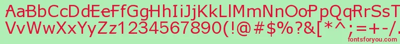 X360ByRedge Font – Red Fonts on Green Background