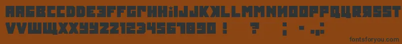 Tokarev Font – Black Fonts on Brown Background