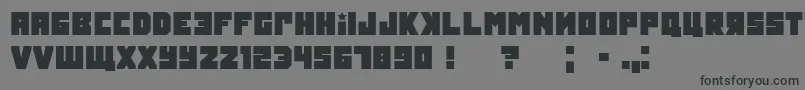 Tokarev Font – Black Fonts on Gray Background