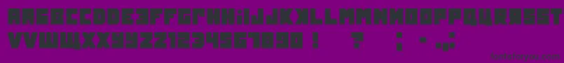 Tokarev Font – Black Fonts on Purple Background